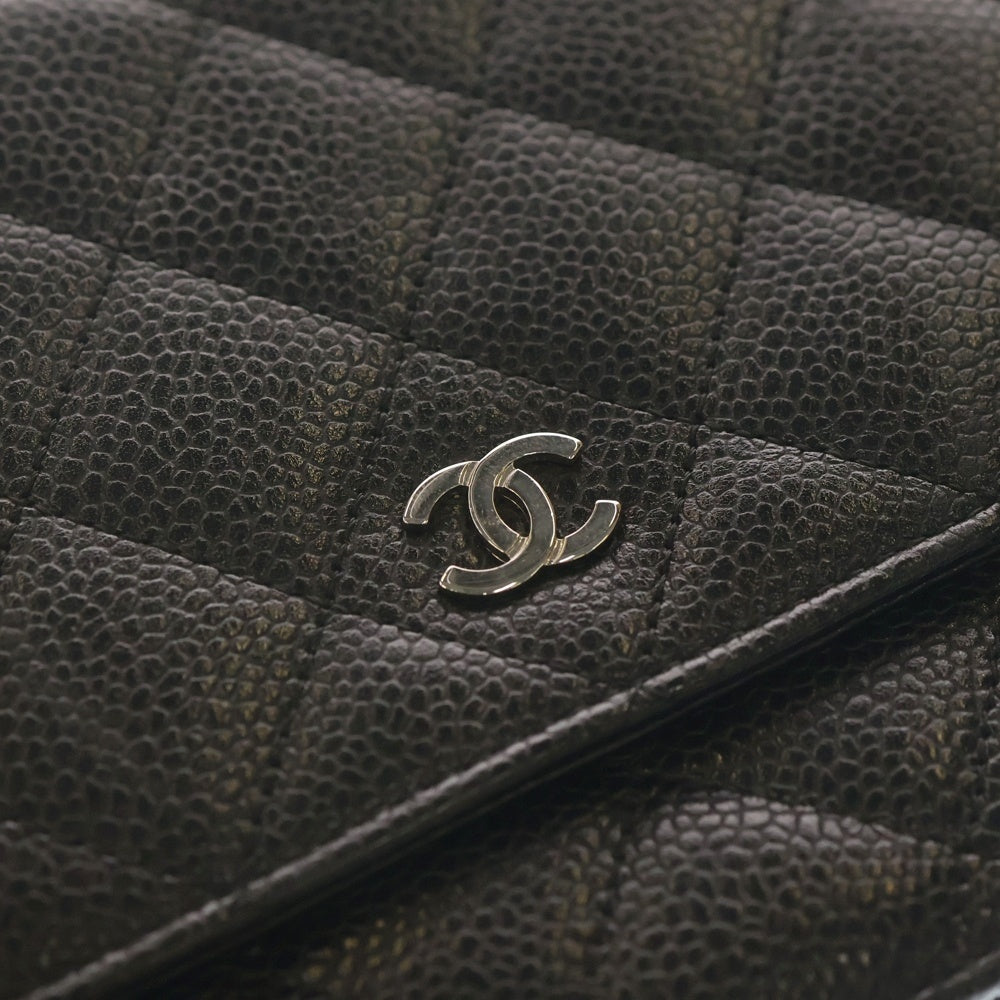 CHANEL(シャネル) マトラッセ キャビアスキン チェーンウォレット ショルダーバッグ ブラック AP0250 レディース