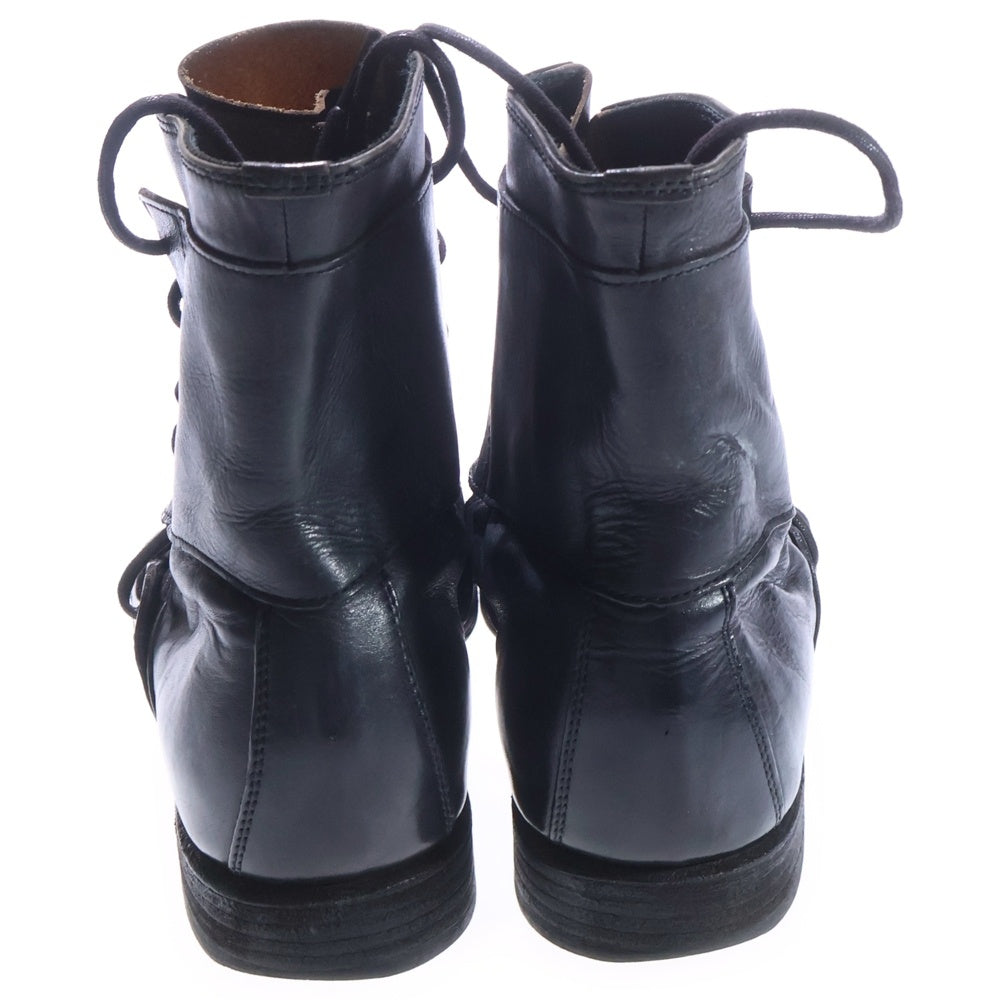 ミハラヤスヒロ レザーショートブーツ サイドジップ 箱付 MIHARA YASUHIRO(ミハラヤスヒロ) レースアップ レザー ショートブーツ