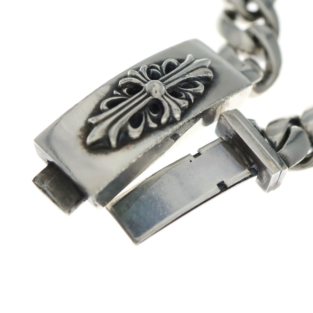 CHROME HEARTS(クロムハーツ) ID FLORAL CRS フローラルクロスIDクラシックリンク ブレスレット 12LINK シルバー BCA164