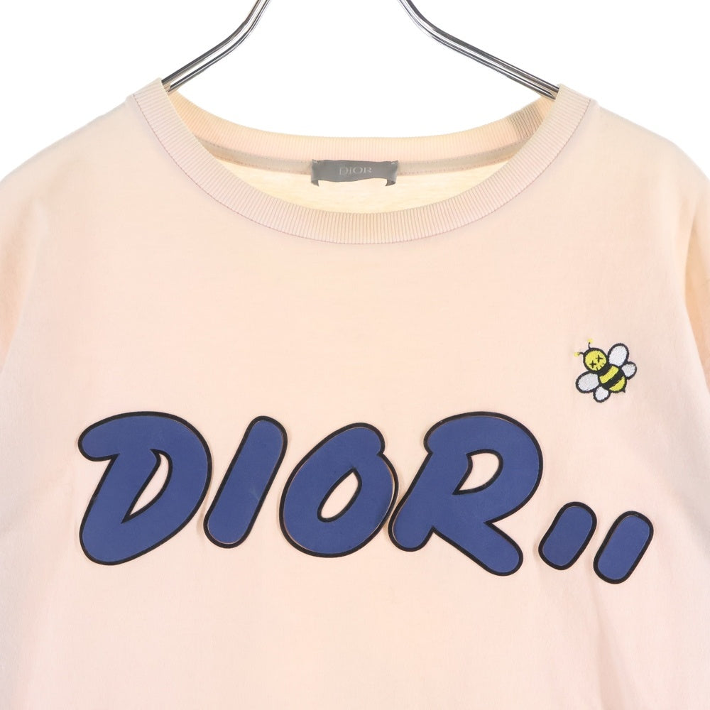 DIOR(ディオール) 19SS×KAWS BEE LOGO TEE カウズ ビー刺繍 半袖Tシャツ ピンク 923J611X1241