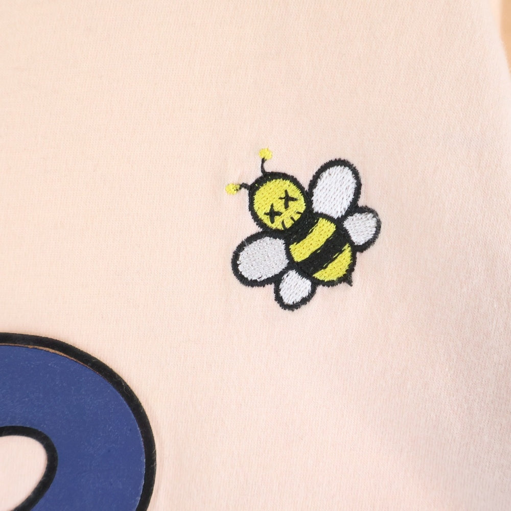 DIOR(ディオール) 19SS×KAWS BEE LOGO TEE カウズ ビー刺繍 半袖Tシャツ ピンク 923J611X1241