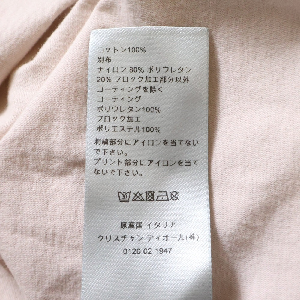 DIOR(ディオール) 19SS×KAWS BEE LOGO TEE カウズ ビー刺繍 半袖Tシャツ ピンク 923J611X1241