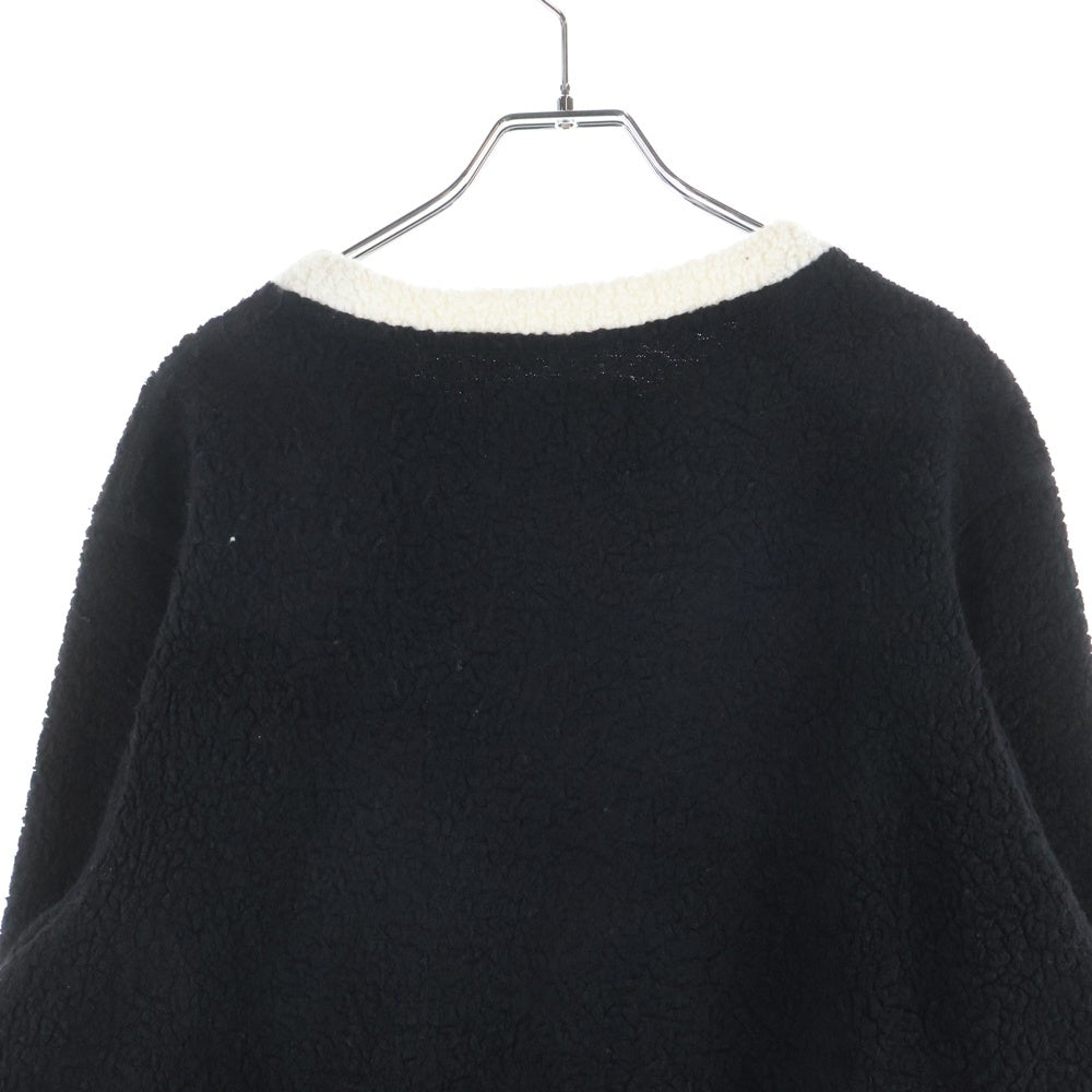 CASABLANCA(カサブランカ) ロゴニット クルーネックセーター ブラック MF21-JTP-033