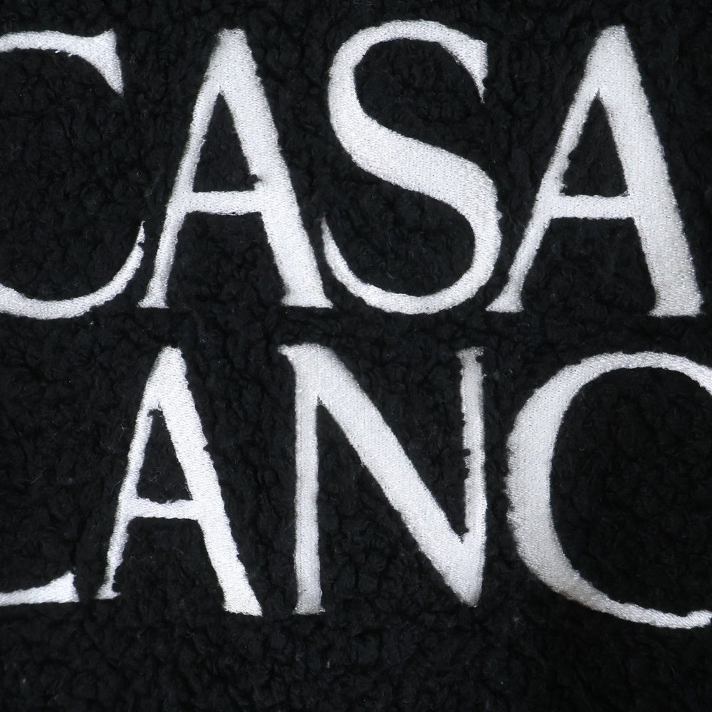 CASABLANCA(カサブランカ) ロゴニット クルーネックセーター ブラック MF21-JTP-033