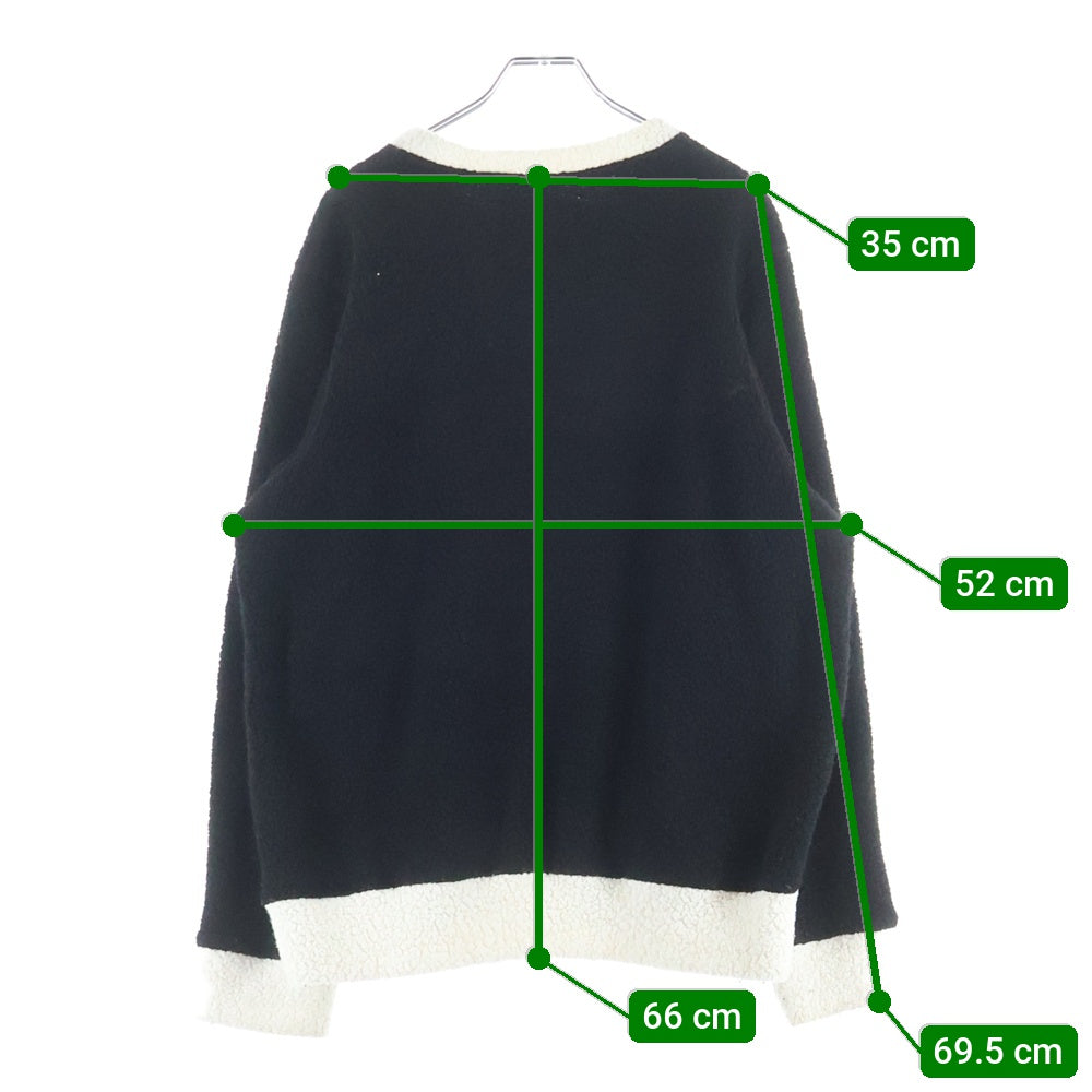 CASABLANCA(カサブランカ) ロゴニット クルーネックセーター ブラック MF21-JTP-033