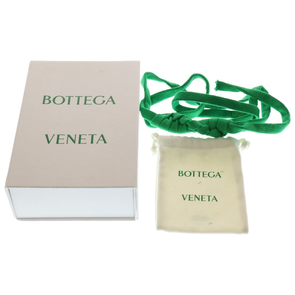 BOTTEGA VENETA(ボッテガヴェネタ) トライアングル キーリング バッグチャーム ブラック/ゴールド レディース