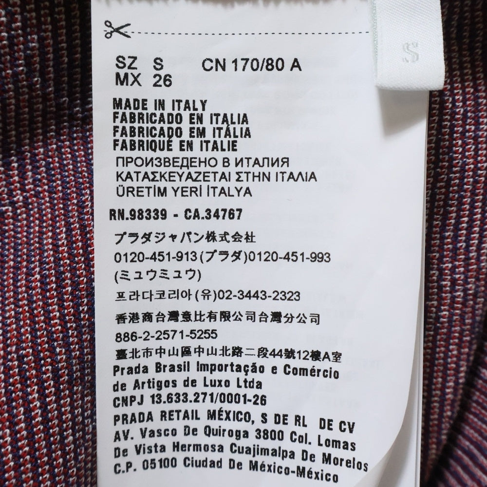 miumiu(ミュウミュウ) Plaid Mini Dress in Rosso チェック柄 ミニドレス ワンピース レッド MJA801 1IWJ レディース