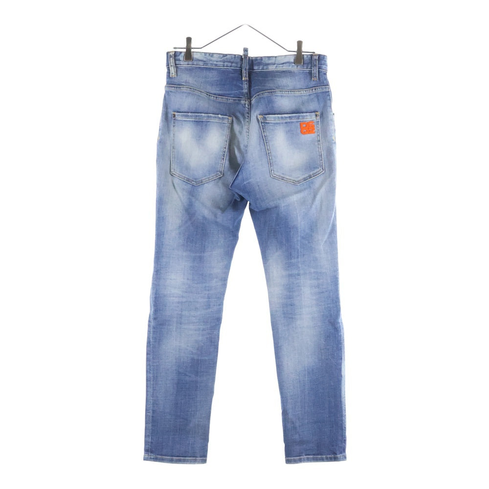 DSQUARED2(ディースクエアード) 23SS LIGHT CLEAN WASH SKATER JEANS ライト クリーン ウォッシュ スケーター デニム ブルーS71LB1173