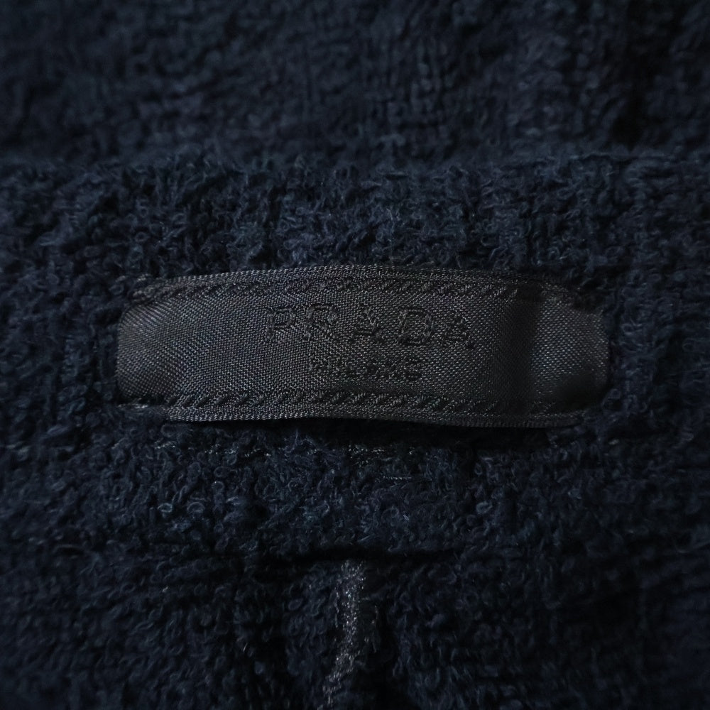 PRADA(プラダ) 22SS Cotton Terry Shorts コットン テリー ショーツ ハーフパンツ ブラック SPH154