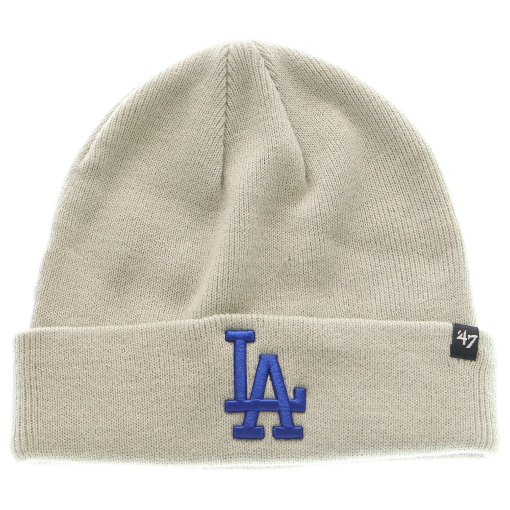 NEW ERA(ニューエラ) 47 ロゴ刺繍 カフニット ビーニー ニット帽 グレー
