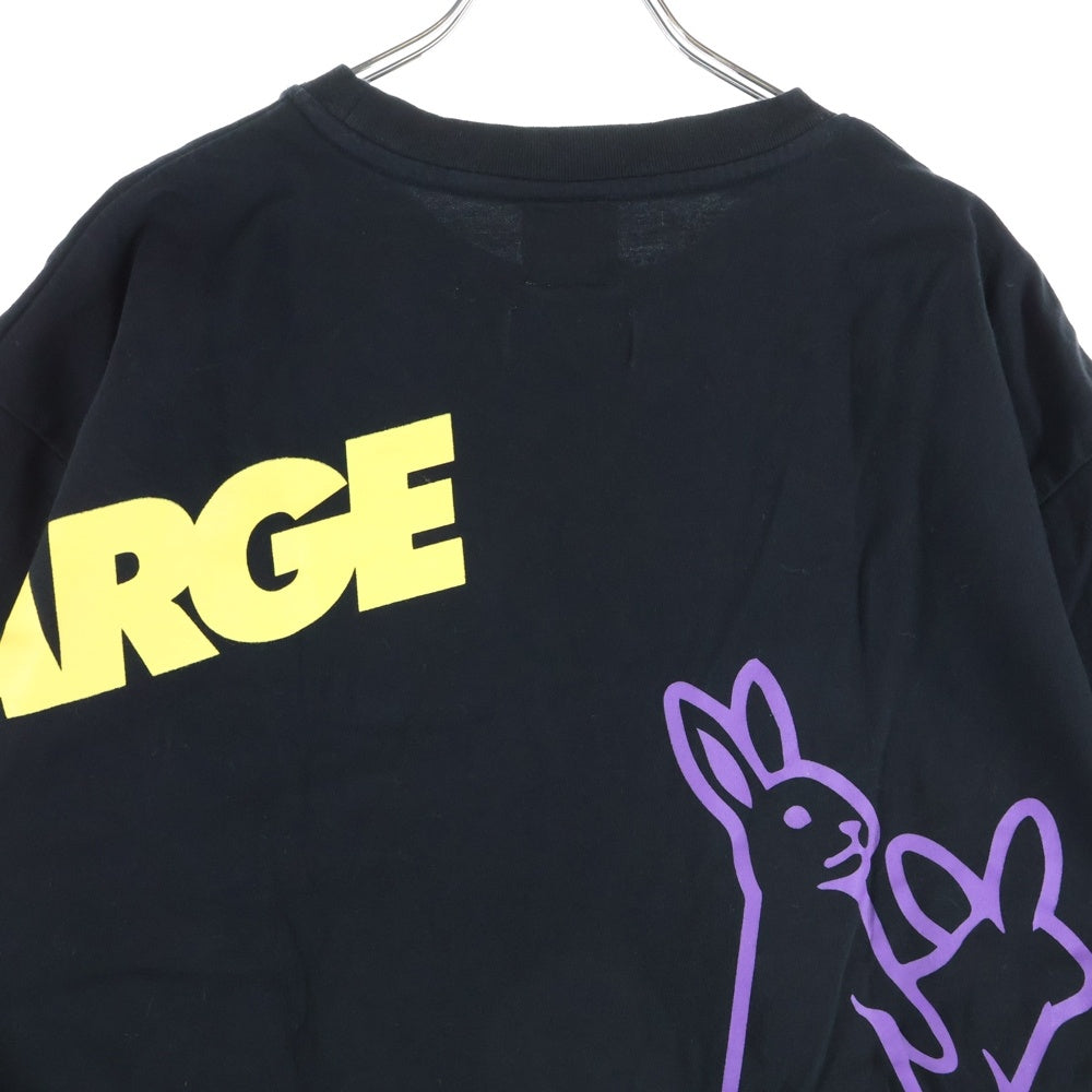 FR2(エフアールツー) ×XLARGE ×エクストララージ 両面ロゴプリント クルーネック半袖Tシャツ カットソー ブラック FRC1106