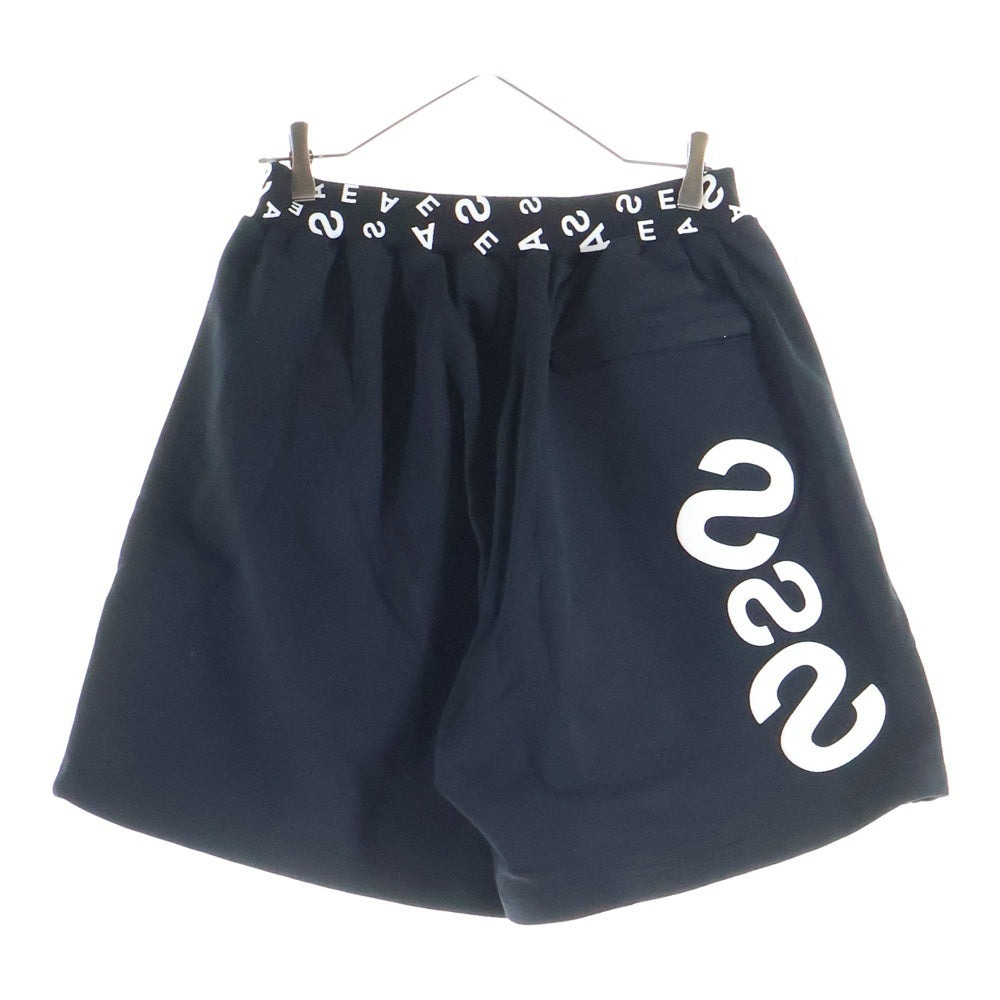 WIND AND SEA(ウィンダンシー) プリントデザイン スウェットハーフパンツ ショーツ ブラック WDS-21S-PT-03