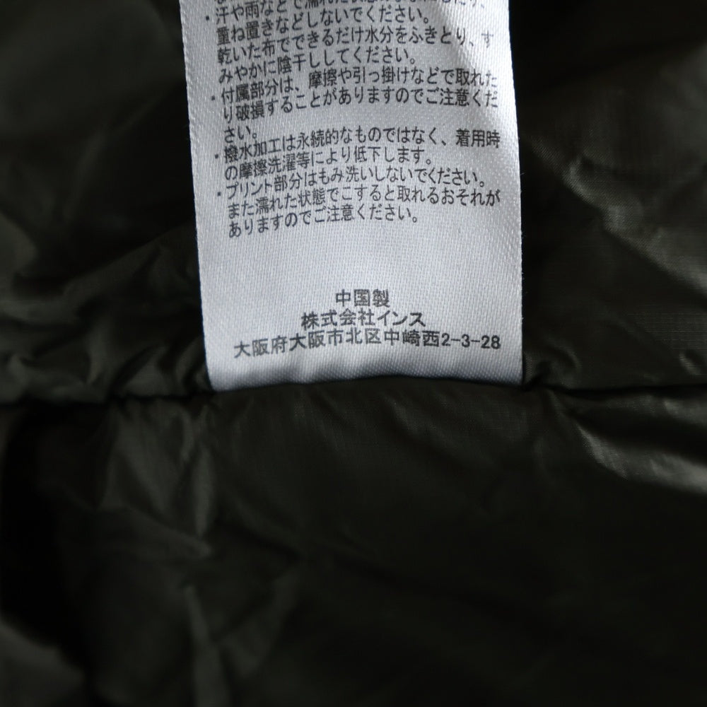 WILD THINGS(ワイルドシングス) ×WIND AND SEA READY PARKA ×ウィンダンシー ロゴ刺繍 フーデッドダウンコート カーキ WT22525SN-WAS