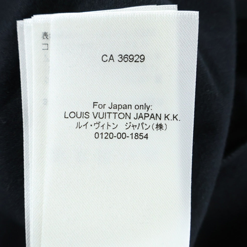 LOUIS VUITTON(ルイヴィトン) 26SS エンボスLVロゴ 長袖Tシャツ ロンT カットソー ブラック RM261MJ NPG HSY43W
