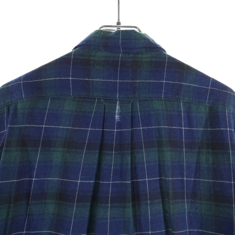 CHROME HEARTS(クロムハーツ) Y NOT HEYWOOD Zip Up Check Shirt ワイノット ヘイウッド ジップアップ チェック長袖シャツ グリーン