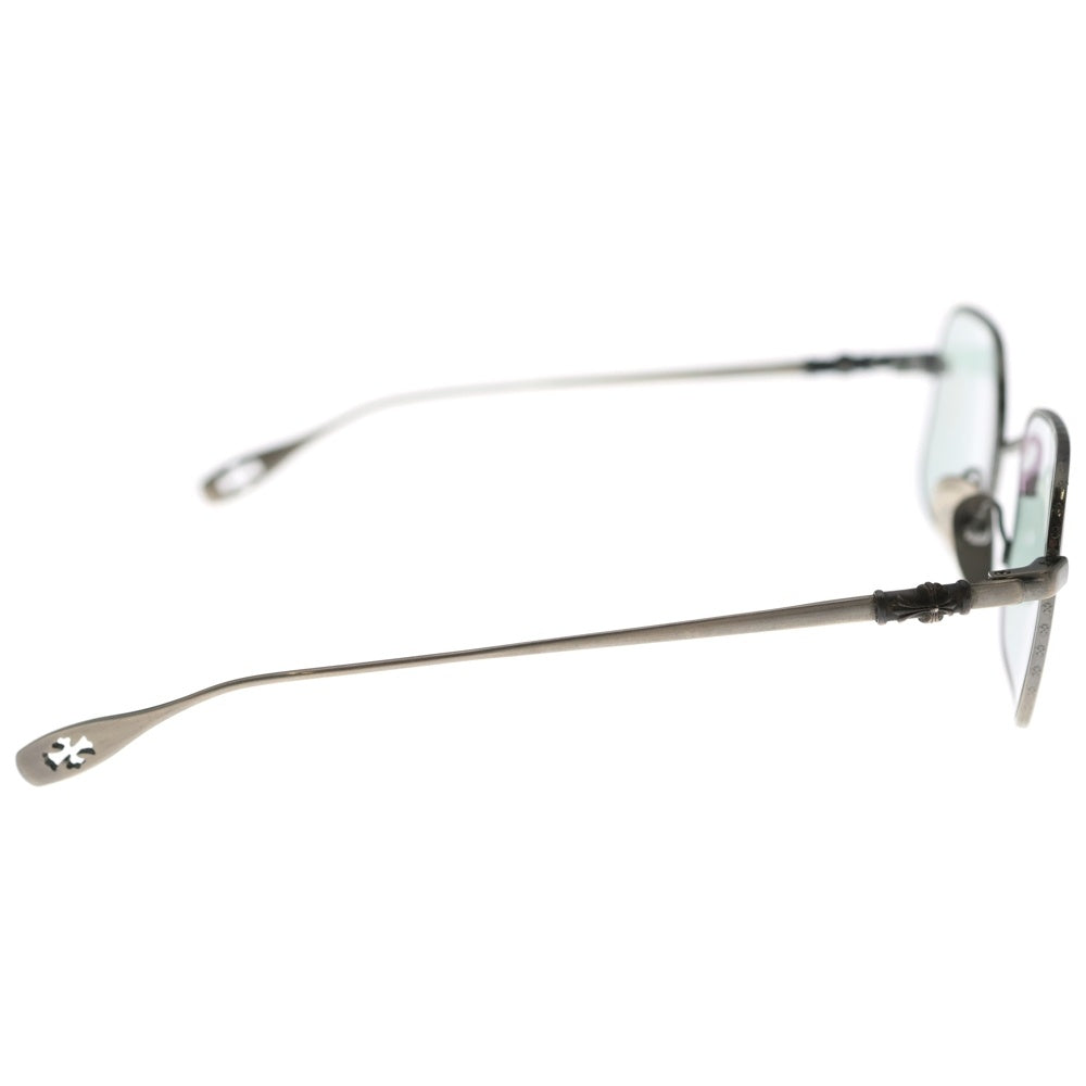 CHROME HEARTS(クロムハーツ) CHUCK CHUCK CHクロス スクエア型 サングラス アイウェア シルバー