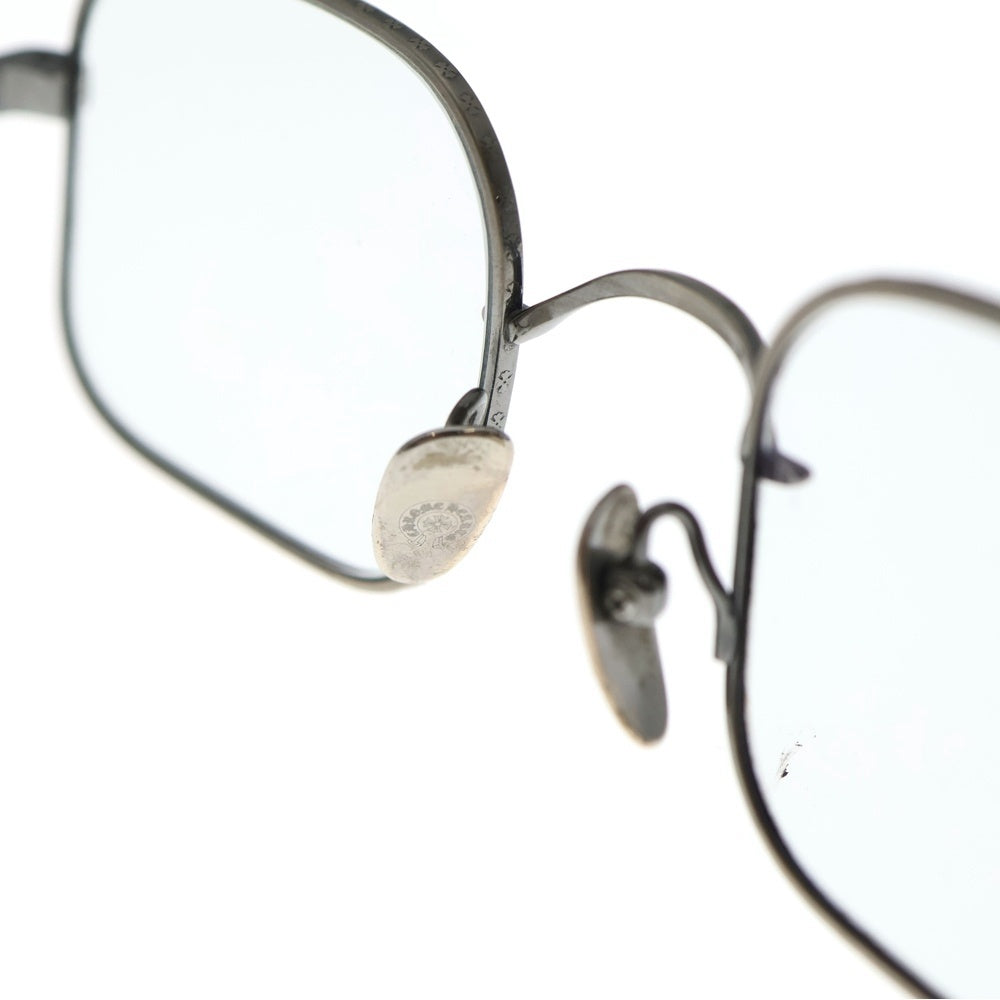 CHROME HEARTS(クロムハーツ) CHUCK CHUCK CHクロス スクエア型 サングラス アイウェア シルバー