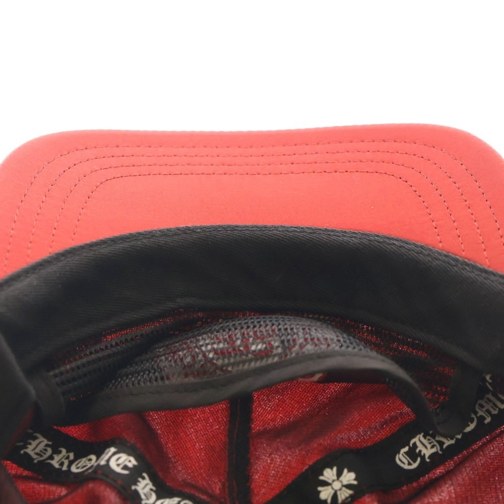 CHROME HEARTS(クロムハーツ) x Bella Hadid Slouch 5-Panel ベラハディット 5パネルキャップ メッシュキャップ 帽子 レッド