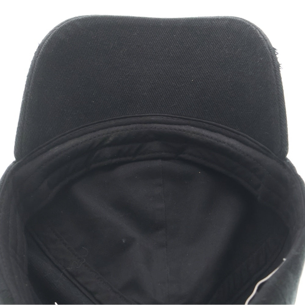 Acne Studios(アクネ ストゥディオズ) ロゴ刺繍 ベースボールキャップ 帽子 ブラック FN-UX-HATS000348