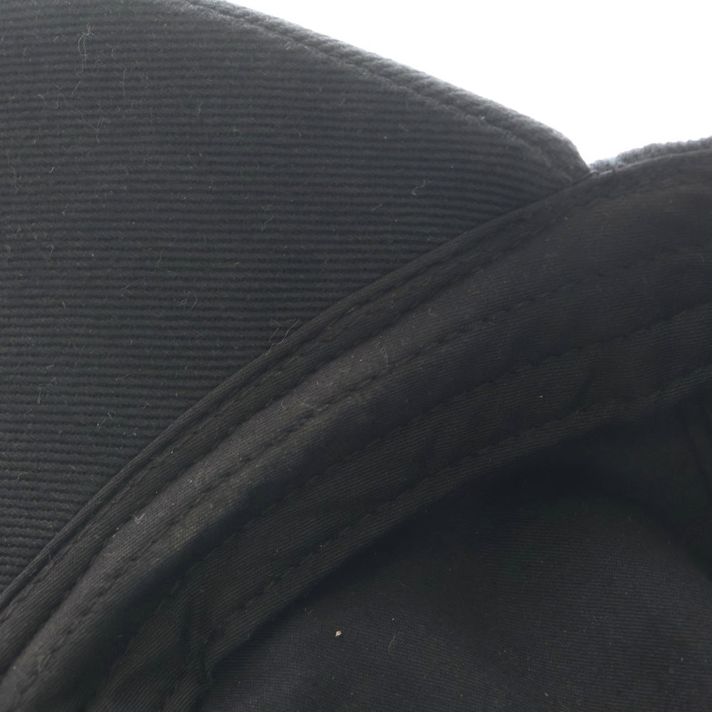 Acne Studios(アクネ ストゥディオズ) ロゴ刺繍 ベースボールキャップ 帽子 ブラック FN-UX-HATS000348