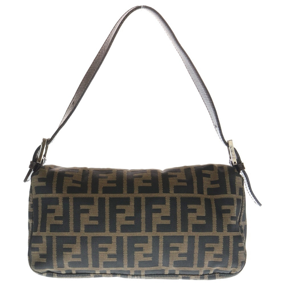 FENDI(フェンディ) ズッカ柄 マンマバケット ショルダーバッグ ブラウン レディース