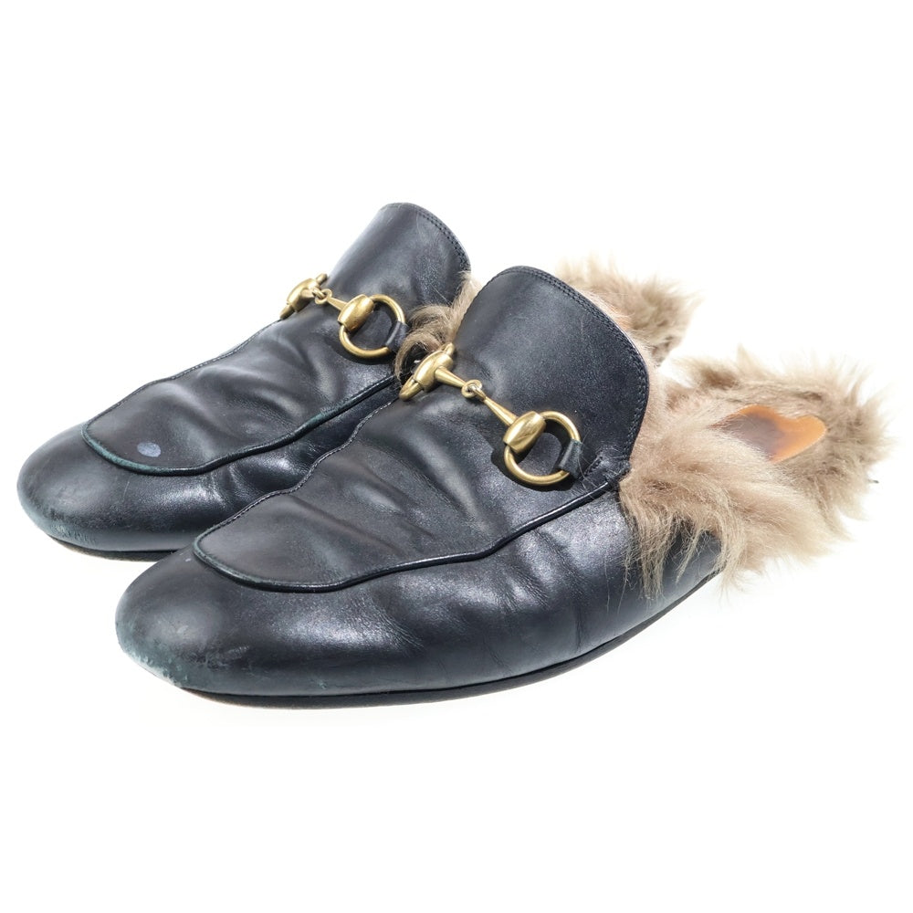 GUCCI(グッチ) プリンスタウン ホースビット レザーローファー ブラック