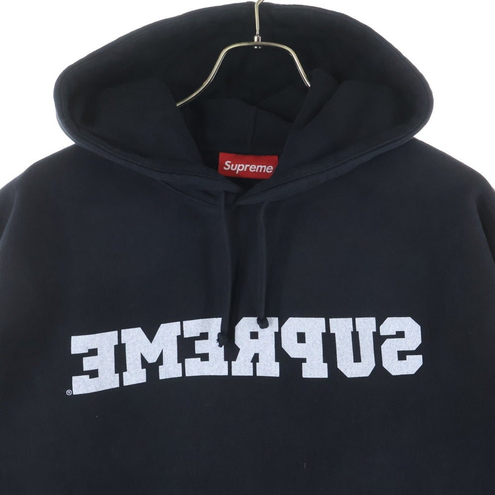 SUPREME(シュプリーム) 25SS Reverse Hooded Sweatshirt リバースロゴ プルオーバーパーカー フーディー ネイビー