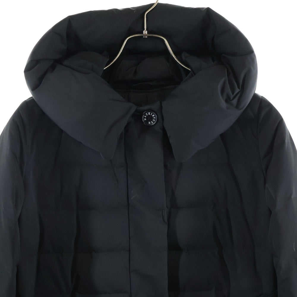 MACKINTOSH(マッキントッシュ) ベルト付き フーデッドダウンコート ブラック G5F09-263-09 レディース