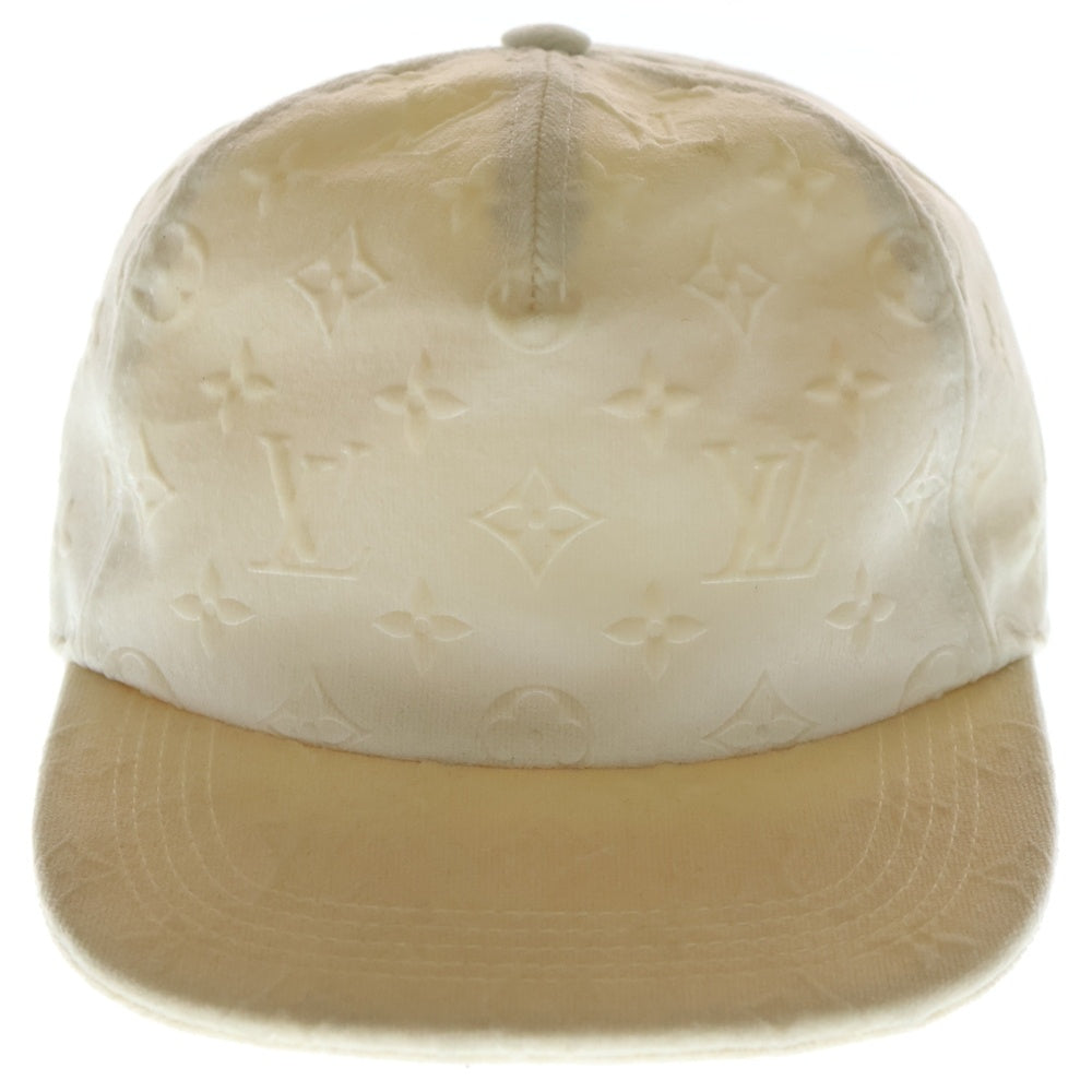 LOUIS VUITTON(ルイヴィトン) 22AW モノグラム ベルベット ベースボールキャップ 帽子 ホワイト MP3421 レディース