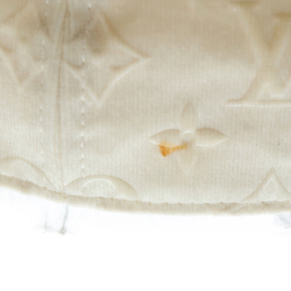 LOUIS VUITTON(ルイヴィトン) 22AW モノグラム ベルベット ベースボールキャップ 帽子 ホワイト MP3421 レディース