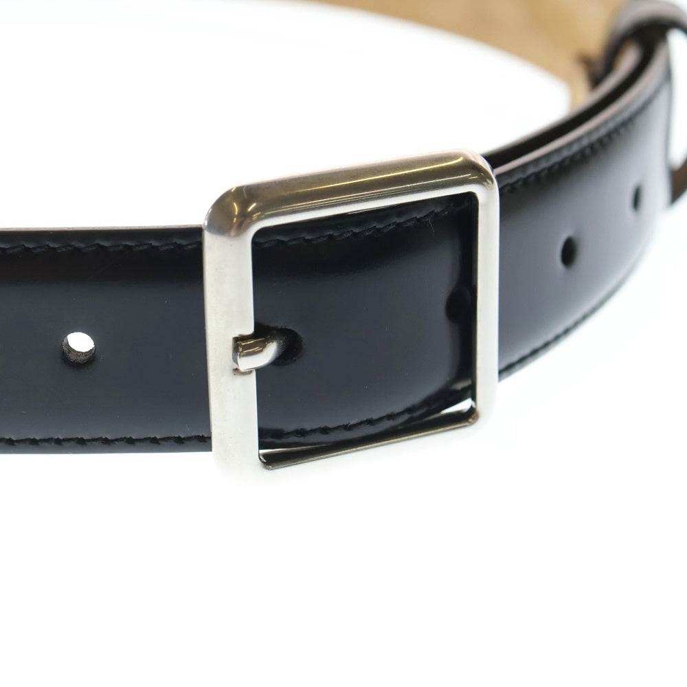 BALENCIAGA(バレンシアガ) スクエアバックル レザーベルト ブラック 525447