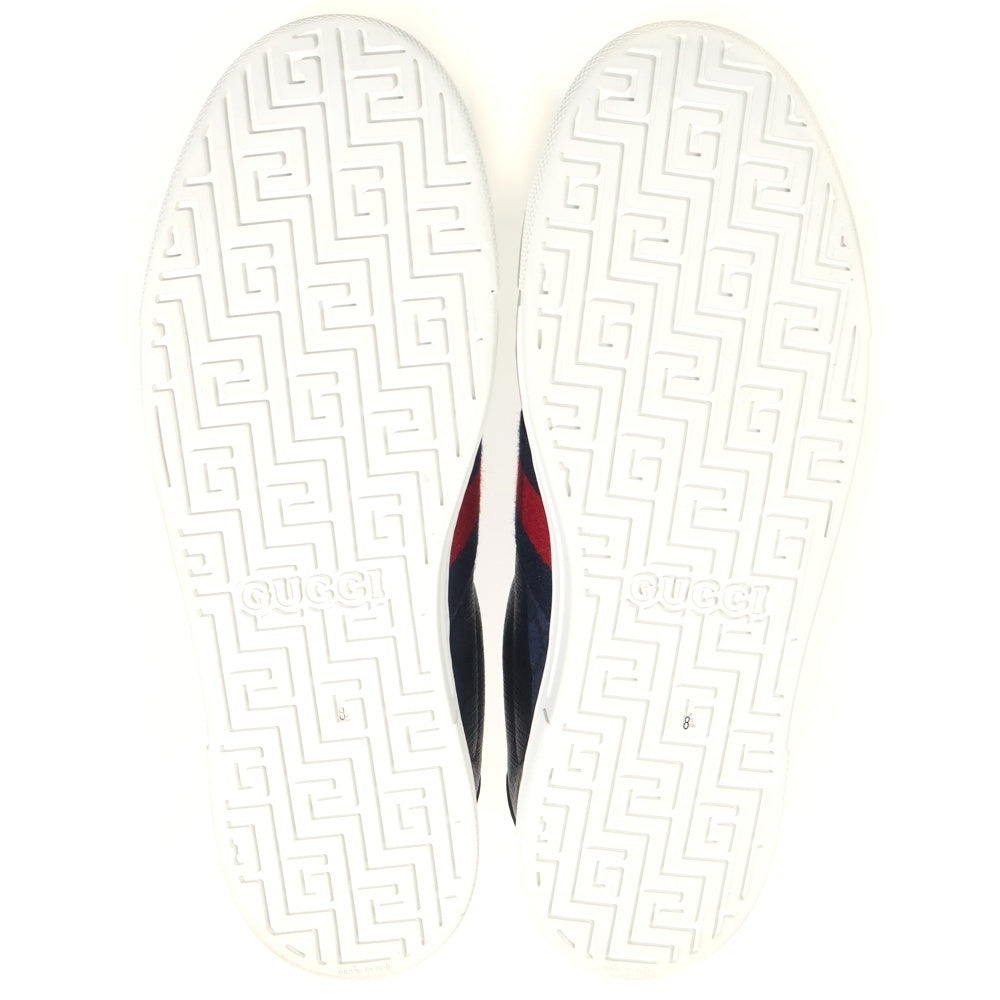 GUCCI(グッチ) ACE エース GGキャンバス シェリーライン ローカットスニーカー ネイビー 760775