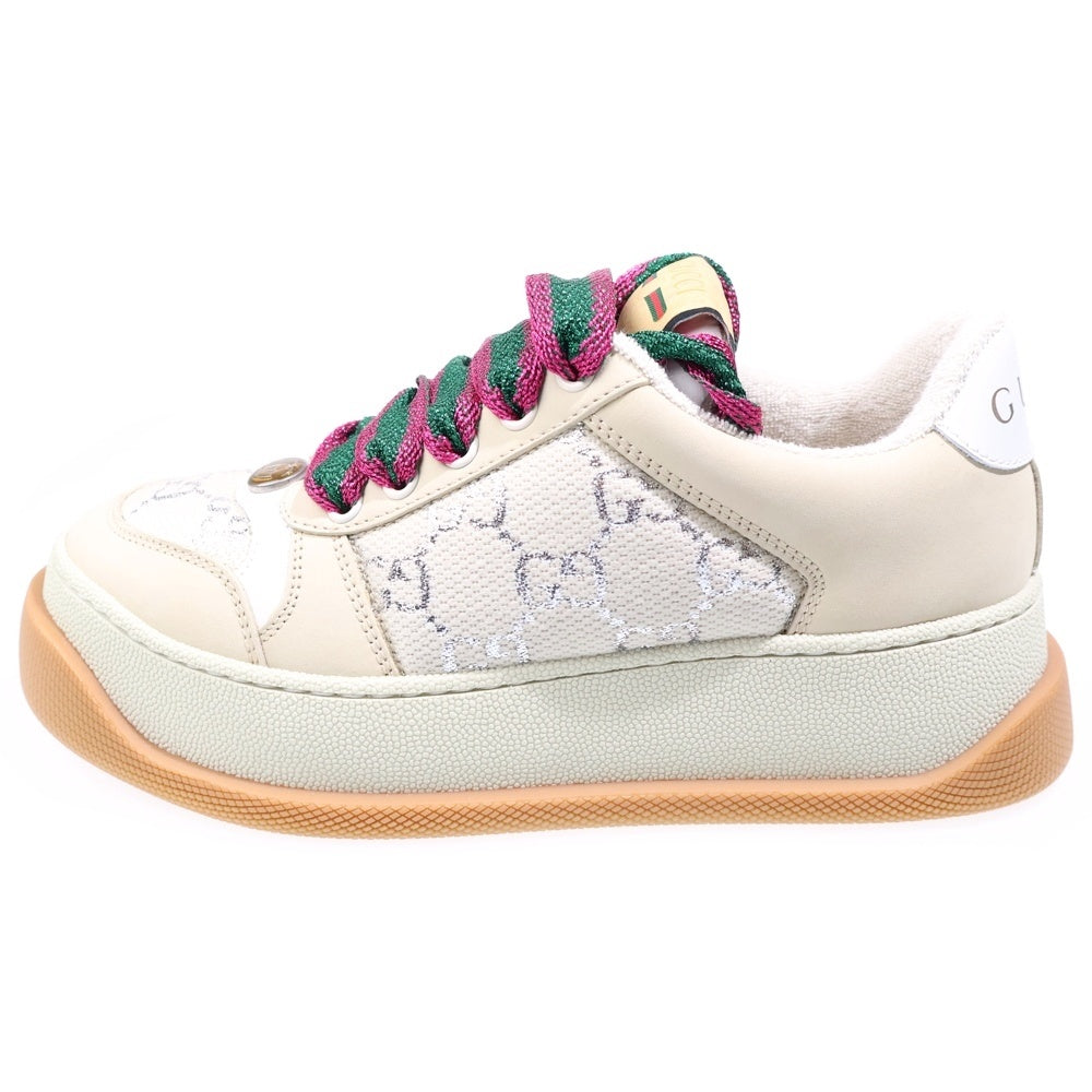 GUCCI(グッチ) Screener Sneaker GGキャンバス スクリーナースニーカー ローカットスニーカー ベージュ レディース