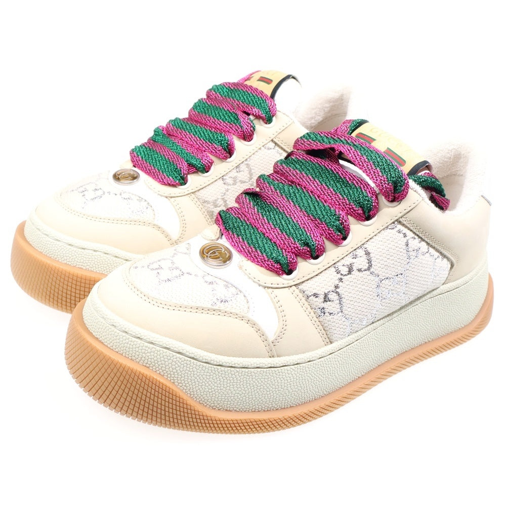 GUCCI(グッチ) Screener Sneaker GGキャンバス スクリーナースニーカー ローカットスニーカー ベージュ レディース