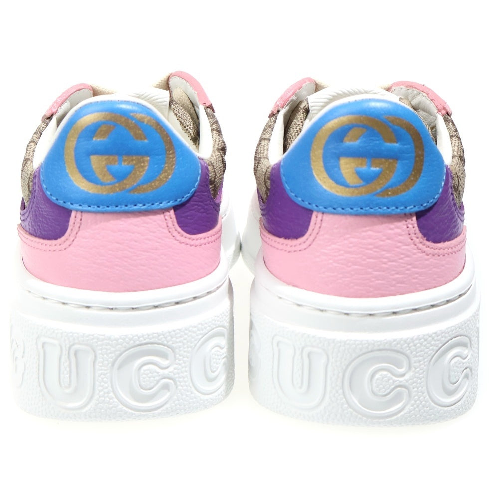 GUCCI(グッチ) GGキャンバス レザーローカットスニーカー マルチ 726850 レディース