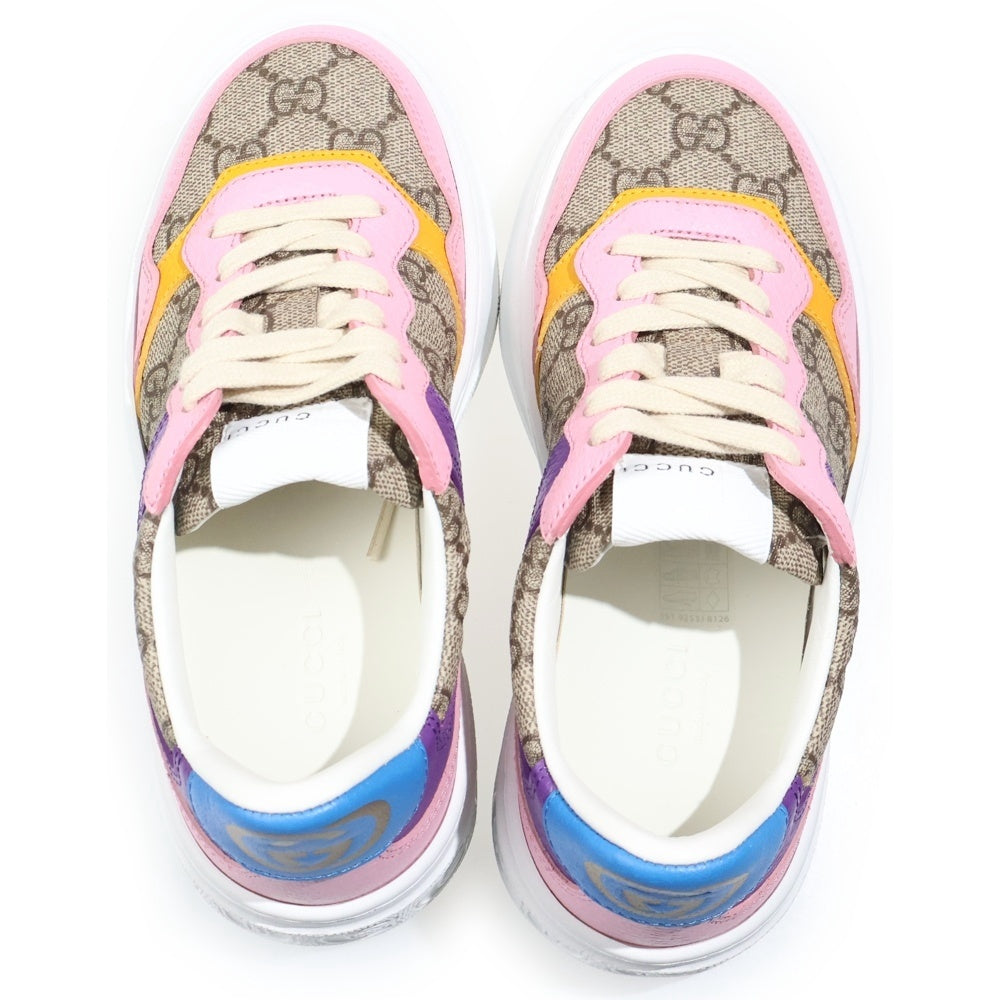 GUCCI(グッチ) GGキャンバス レザーローカットスニーカー マルチ 726850 レディース