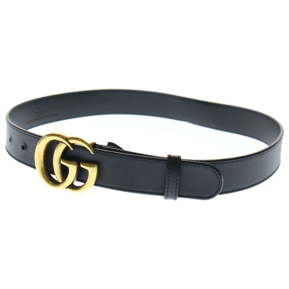 GUCCI(グッチ) GGマーモント レザーベルト ブラック 414516