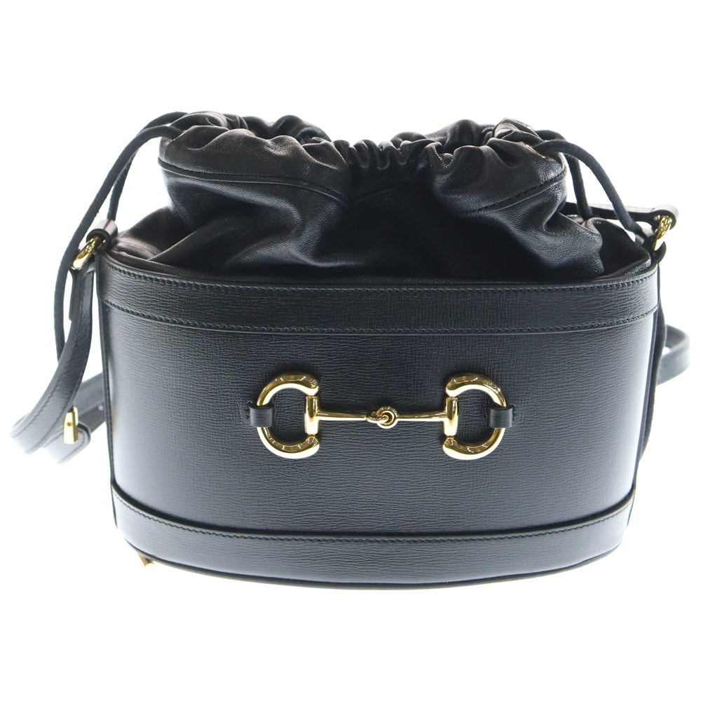 GUCCI(グッチ) ホースビット バスケットバッグ ショルダーバッグ ブラック 602118 レディース