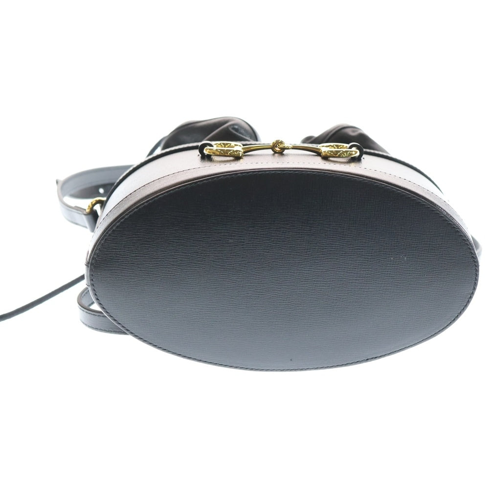 GUCCI(グッチ) ホースビット バスケットバッグ ショルダーバッグ ブラック 602118 レディース