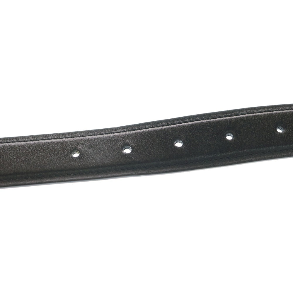 GUCCI(グッチ) インターロッキングG レザーベルト ブラック 690557