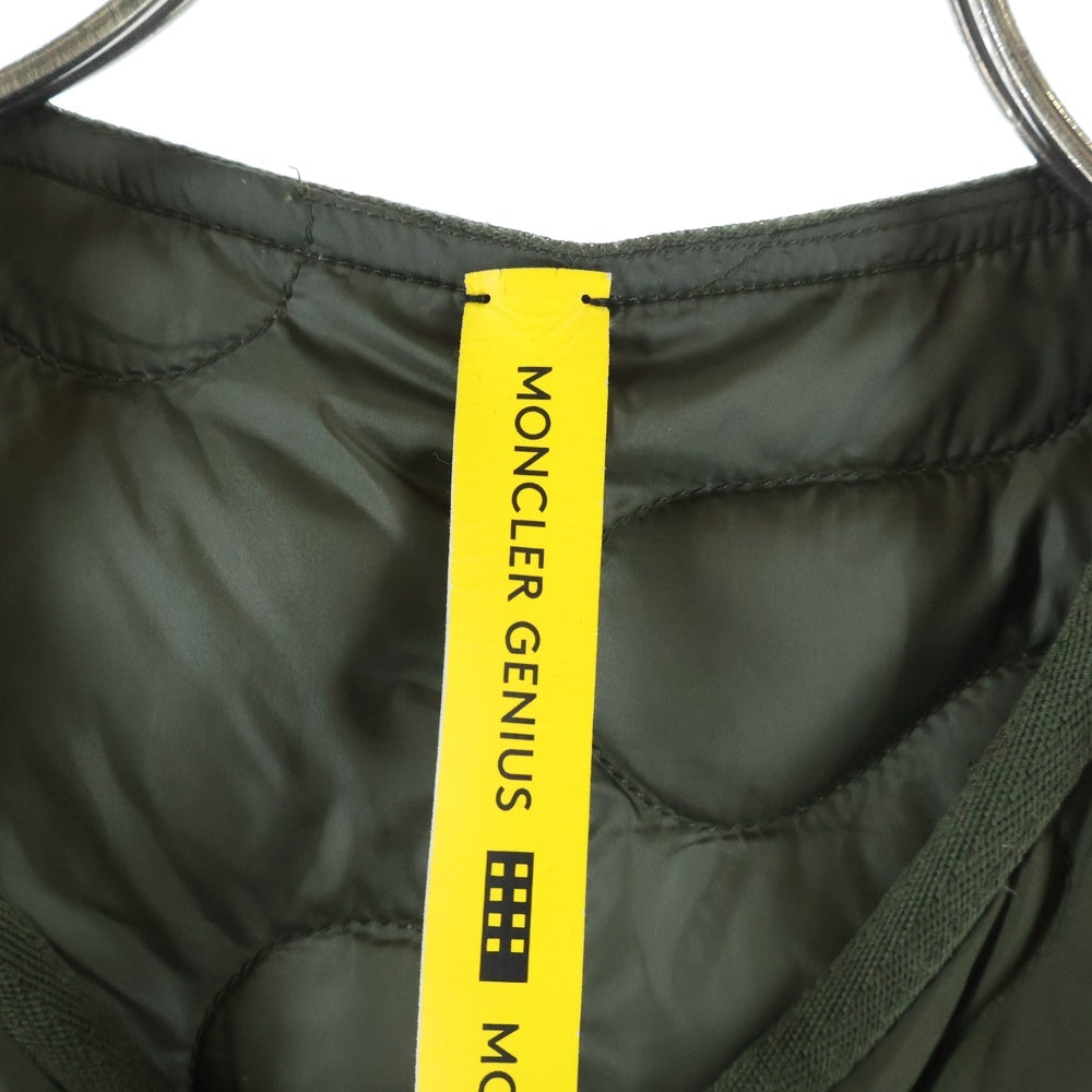 MONCLER(モンクレール) CAMICIA キルティングバックプリント半袖シャツ カーキ I209D2F00002 M3224