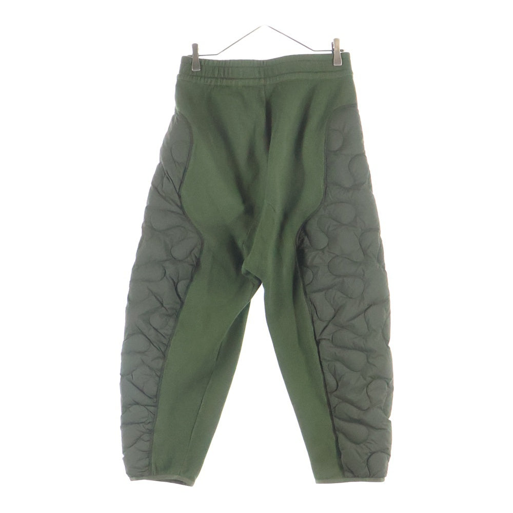 MONCLER(モンクレール) JERSEY PANTS キルティングドッキングスウェットテーパードパンツ カーキ I209D8H00001 M3277