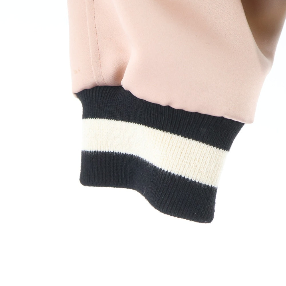 FEAR OF GOD(フィアオブゴッド) サテンベースボールジャケット ロゴパッチ ピンク 5C17N