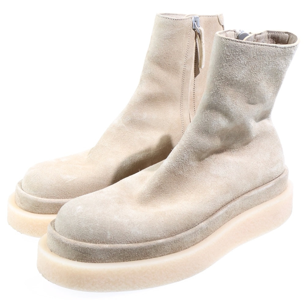 JIL SANDER(ジルサンダー) 24AW SUEDE LOW BOOT スエード サイドジップブーツ ベージュ