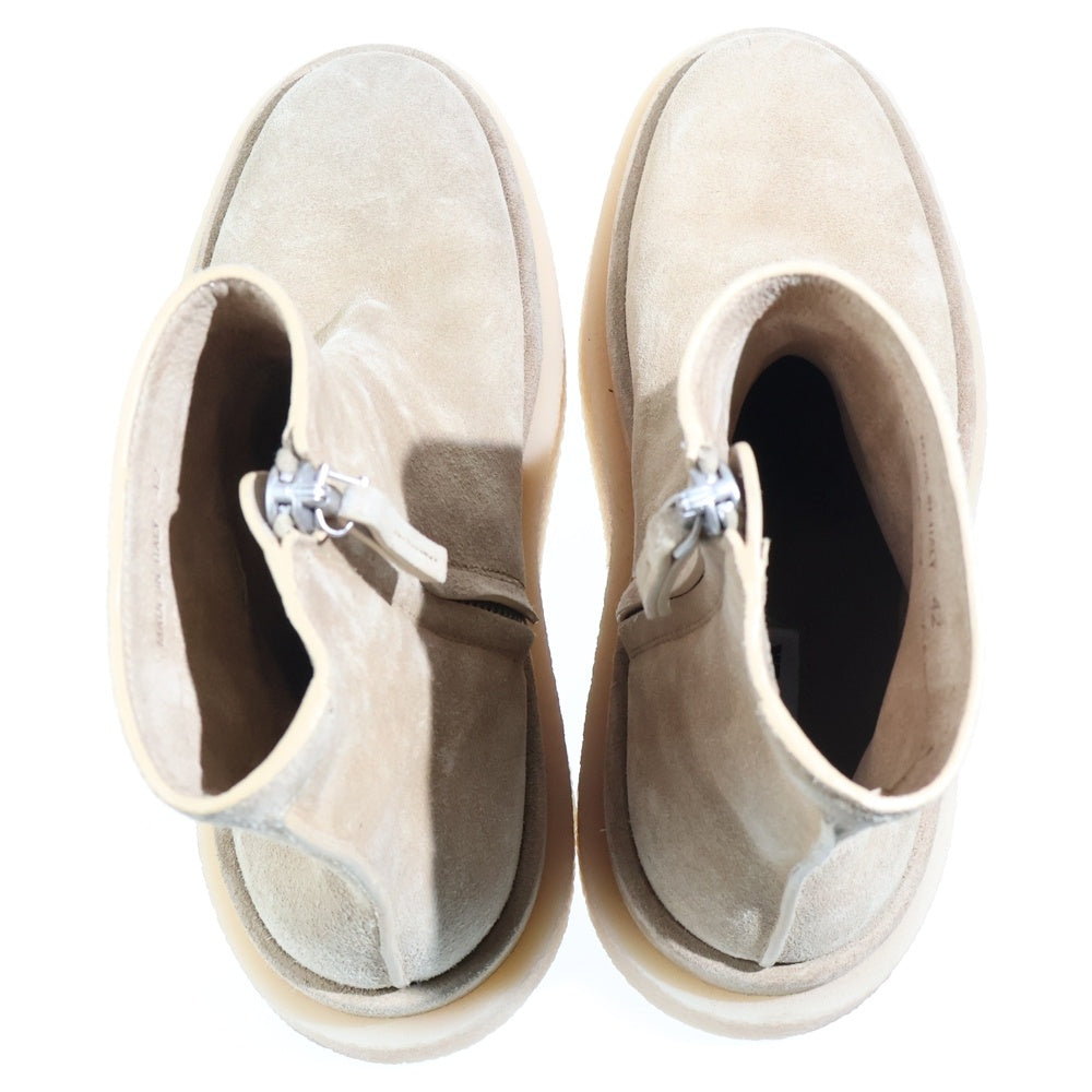 JIL SANDER(ジルサンダー) 24AW SUEDE LOW BOOT スエード サイドジップブーツ ベージュ