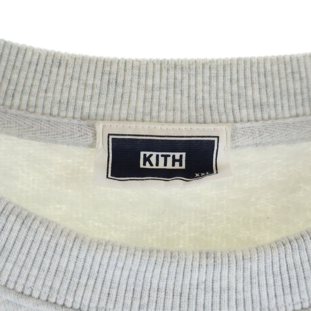 KITH(キス) ソウル限定 刺繍デザインクルーネックスウェット トレーナー グレー KHM032124