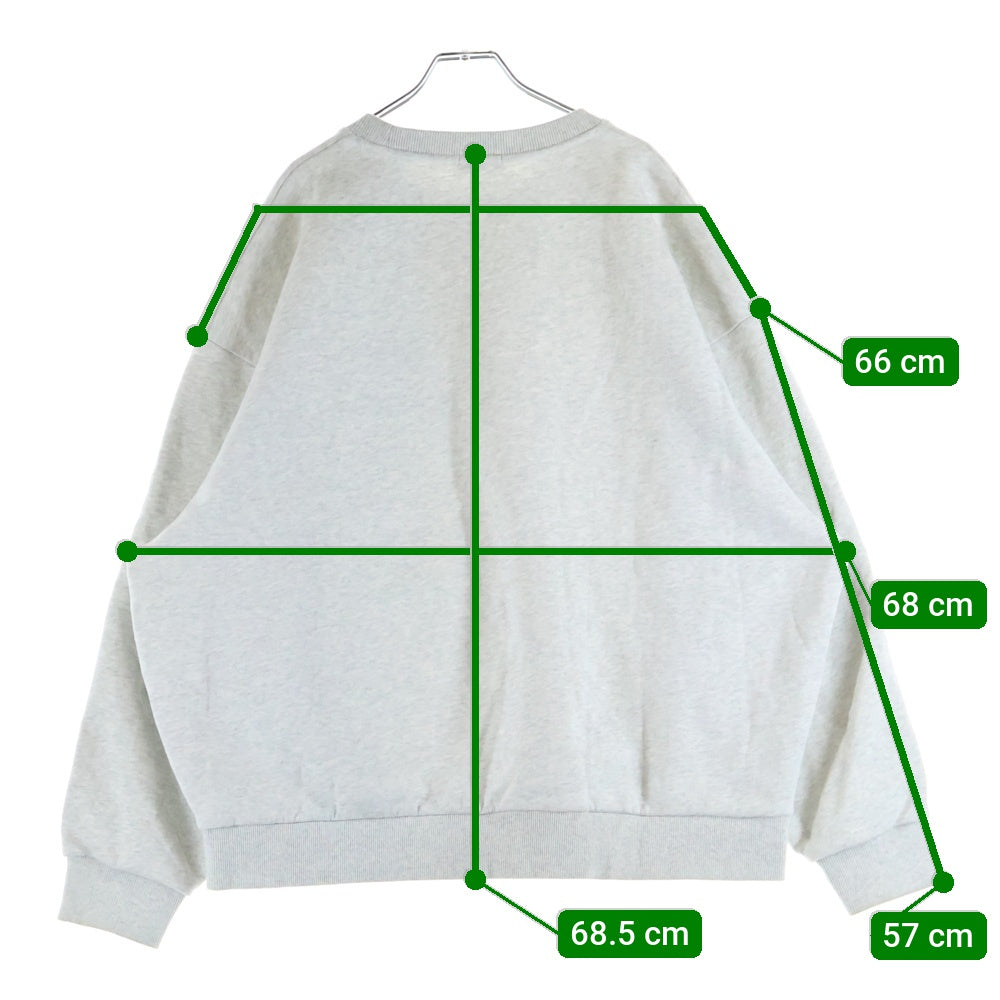 KITH(キス) ソウル限定 刺繍デザインクルーネックスウェット トレーナー グレー KHM032124