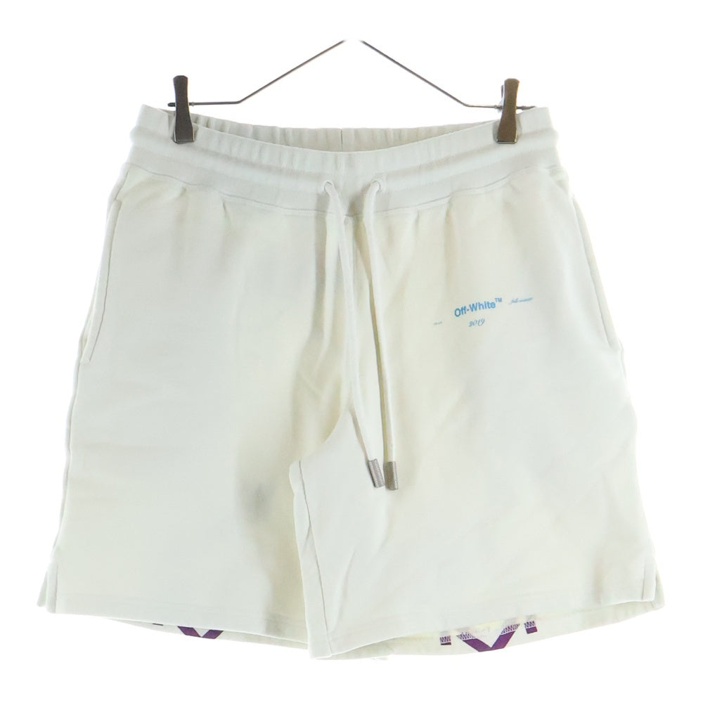 OFF-WHITE(オフホワイト) ロゴデザイン ハーフパンツ ショーツ ホワイト OMCI005F181920320288