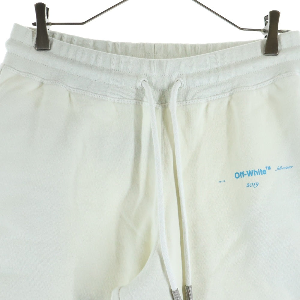 OFF-WHITE(オフホワイト) ロゴデザイン ハーフパンツ ショーツ ホワイト OMCI005F181920320288