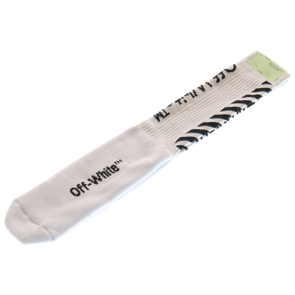 OFF-WHITE(オフホワイト) ロゴデザインソックス 靴下 ホワイト OMRA001F181200490110